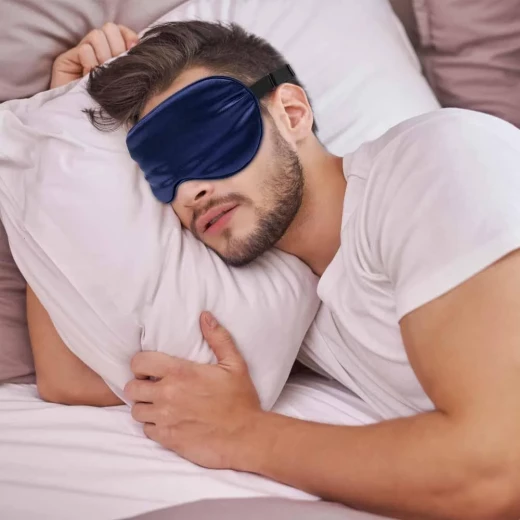 Atad Sleep Mask for Travel & Naps – Navy Blue – Full Light Blocking & Superior Comfort - Atad - Image 6