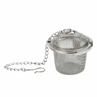 ATAD 5cm Twist-Open Stainless Steel Single-Cup Tea Infuser – Compact Mesh Ball Strainer for Mugs and Traditional Arabic Istikana Cups (20g Weight)