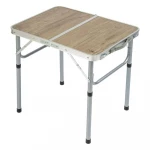 طاولة خشب وألمنيوم قابلة للطي 60×45×55 سم – متينة وخفيفة وسهلة الحمل – من عتاد - عتاد