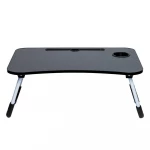 Atad Foldable Wooden Portable Table 40×60 cm – Grey – Weather-Resistant & Easy to Carry - Atad
