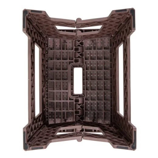 ATAD Portable Foldable Plastic Step Stool & Camp Chair (Supports up to 100 kg, Brown) – Lightweight & Compact Outdoor Seating for Camping, Beaches & BBQs - Atad - Image 5