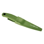 ATAD 5CR15 Stainless Steel Tactical Hunter & Camp Knife (10 cm Blade, 24.3 cm Total, Olive Green) – Food-Safe Outdoor Utility & Cooking Knife with Protective Sheath - Atad