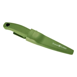 ATAD 5CR15 Stainless Steel Tactical Hunter & Camp Knife (10 cm Blade, 24.3 cm Total, Olive Green) – Food-Safe Outdoor Utility & Cooking Knife with Protective Sheath