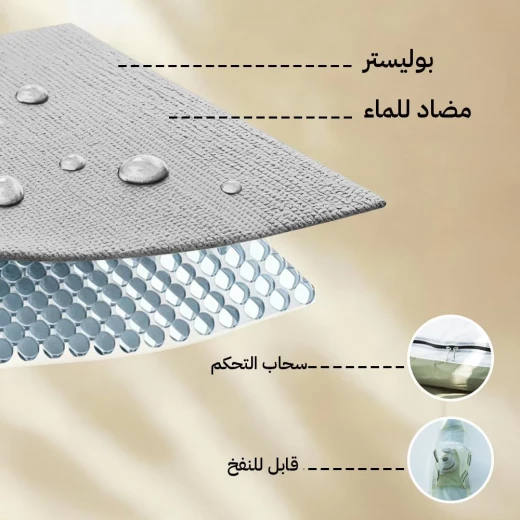 خيمة هوائية قماش بوليستر 6-8 أشخاص – سهلة النفخ والتركيب، مساحة واسعة للرحلات البرية – من عتاد - عتاد - Image 4