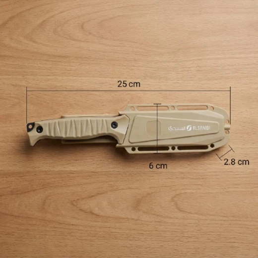 ATAD Heavy-Duty Folding Hunting & Pocket Knife (25 cm Overall, 11.8 cm Blade, 3 mm Thickness, Black) – Rugged Outdoor Utility Tool for Overlanding, Camping & Tough Field Tasks - Atad - Image 3