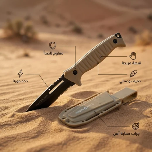 ATAD Heavy-Duty Folding Hunting & Pocket Knife (25 cm Overall, 11.8 cm Blade, 3 mm Thickness, Black) – Rugged Outdoor Utility Tool for Overlanding, Camping & Tough Field Tasks - Atad - Image 5