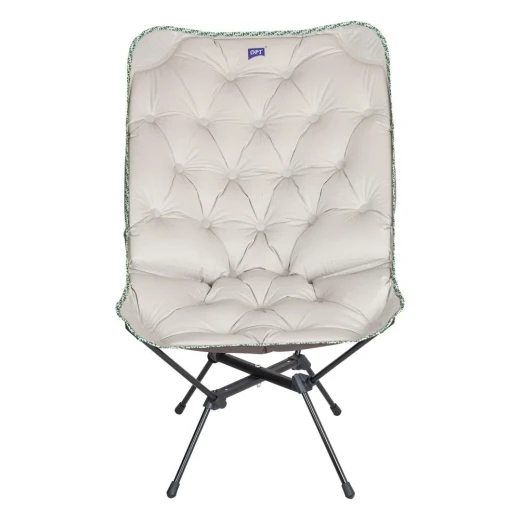 ATAD Beige Foldable Camp Chair with Stretch Fabric (Supports up to 120 kg, 2.1 kg) – Portable Ergonomic Outdoor & Indoor Seating with Back Support ATAD Beige Foldable Camp Chair with Stretch Fabric (Supports up to 120 kg, 2.1 kg) – Portable Ergonomic Outdoor & Indoor Seating with Back Support