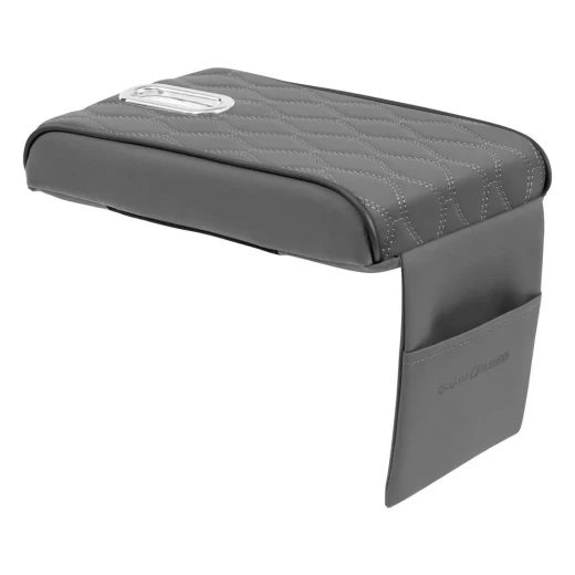 ATAD Gray Leather Car Armrest Pad & Organizer (32 x 17 cm) – Ergonomic Center Console Cushion with Tissue Holder & Phone Pocket ATAD Gray Leather Car Armrest Pad & Organizer (32 x 17 cm) – Ergonomic Center Console Cushion with Tissue Holder & Phone Pocket