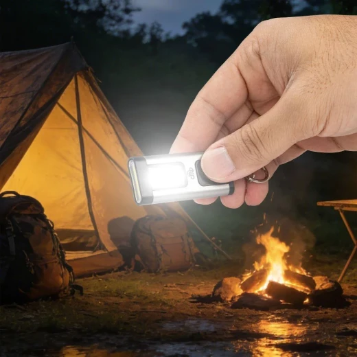 ATAD 150-Lumen Aluminum Keychain Flashlight with COB Side Light – Ultra-Compact Portable Emergency & Overlanding Light  - Atad - Image 3
