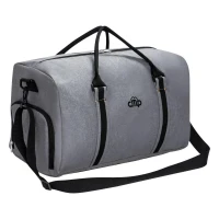 ATAD Classic Travel Duffel Garment Bag – Water-Resistant 600D Oxford Fabric with PVC Coating, Shoulder Strap & Dual Handles (49 x 27 x 30 cm) Slate Grey