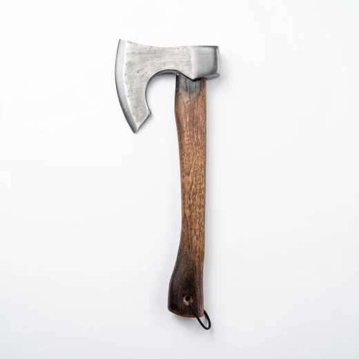 ATAD Classic Hand Chopping Hatchet – Forged Carbon Steel Head with Premium Ergonomic Wooden Handle for Camping, Wood Splitting & Wilderness Survival - Atad - Image 2