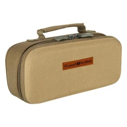 ATAD Upgraded Slim Piyala Storage Bag for 10 Arabic Coffee/Tea Cups – Water-Resistant PVC-Coated Oxford Fabric with Heavy-Duty Zipper (27 x 11 x 9 cm) Khaki Color 