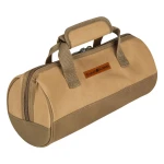 ATAD Compact Heavy-Duty Tool Bag for Emergency Kits – Double Oxford Fabric with Waterproof Nylon Lining, PVC Tarpaulin & Rust-Proof Zinc Zipper (31.5 x 13 x 13 cm) (200g Weight - Khaki Color) - Atad