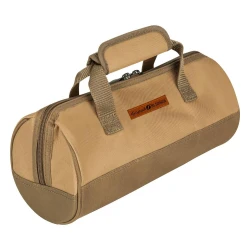 ATAD Compact Heavy-Duty Tool Bag for Emergency Kits – Double Oxford Fabric with Waterproof Nylon Lining, PVC Tarpaulin & Rust-Proof Zinc Zipper (31.5 x 13 x 13 cm) (200g Weight - Khaki Color)