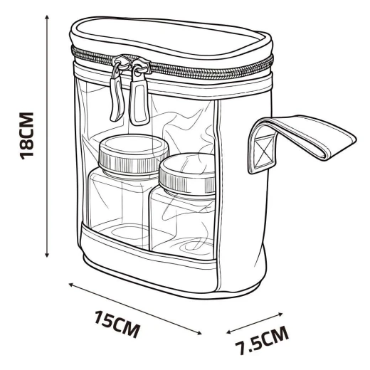 ATAD 4-Piece Travel Spice Jar Set with Khaki Waterproof Oxford Bag – Portable Overlanding & Camping Seasoning Organizer - Atad - Image 6