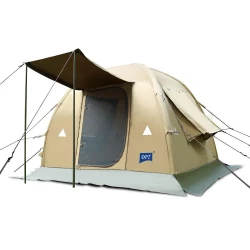 Atad Inflatable Canvas Camping Tent 2.5×2.5×2 m – Weather Resistant & Quick Setup