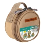 ATAD 1.5L Stainless Steel Date Bowl (Tamriya) with Khaki Waterproof Oxford Fabric Case – Insulated Protective Pouch with Durable Zipper for Outdoor Camping & Travel  - Atad