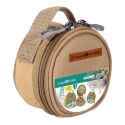 ATAD 1.5L Stainless Steel Date Bowl (Tamriya) with Khaki Waterproof Oxford Fabric Case – Insulated Protective Pouch with Durable Zipper for Outdoor Camping & Travel 