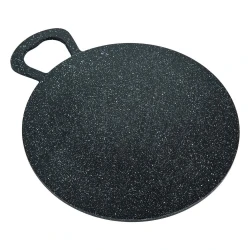 ATAD 35cm Cast Aluminum BBQ Griddle & Baking Plate with Non-Stick Ceramic Coating (Black) – Heavy-Duty Wide Surface for Grilling Meats, Vegetables, and Bread in Camps & Kitchens