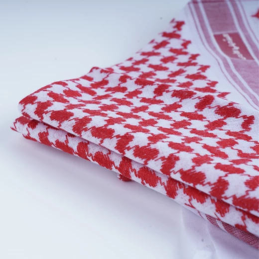 MIDRAZ Premium Red Shemagh – 100% Natural Cotton, Soft Texture & Elegant Traditional Design Size 50 - Midraz - Image 3