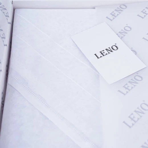 LENO Premium Italian White Shemagh, Fine Cotton Luxury Arab Headscarf with Elegant Classic Weave Size 52