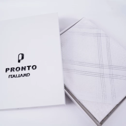 PRONTO Premium White Shemagh with Silver-Threaded Edges, Size 52 – Elegant Traditional Headscarf with Luxurious Detailing PRONTO Premium White Shemagh with Silver-Threaded Edges, Size 52 – Elegant Traditional Headscarf with Luxurious Detailing