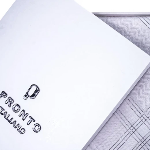 PRONTO Premium White Shemagh with Silver-Threaded Edges, Size 52 – Elegant Traditional Headscarf with Luxurious Detailing - Pronto - Image 5