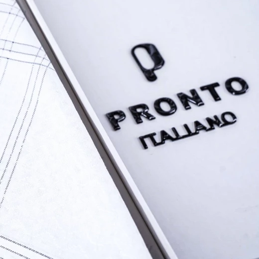 PRONTO Premium White Shemagh with Silver-Threaded Edges, Size 52 – Elegant Traditional Headscarf with Luxurious Detailing - Pronto - Image 3
