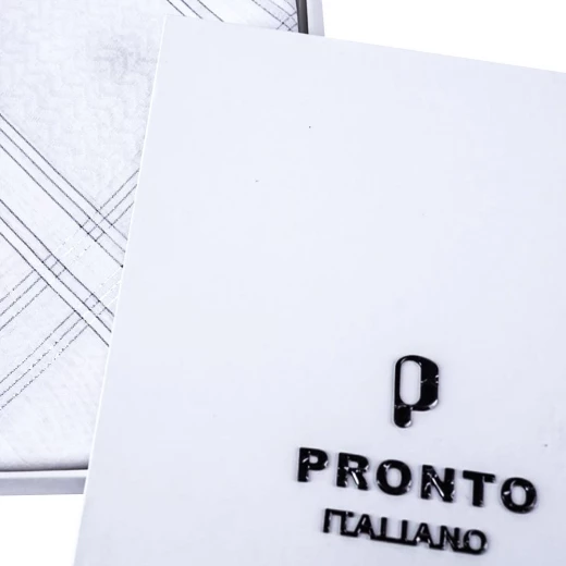 PRONTO Premium White Shemagh with Silver-Threaded Edges, Size 55 – Elegant Traditional Headscarf with Luxurious Detailing - Pronto - Image 2