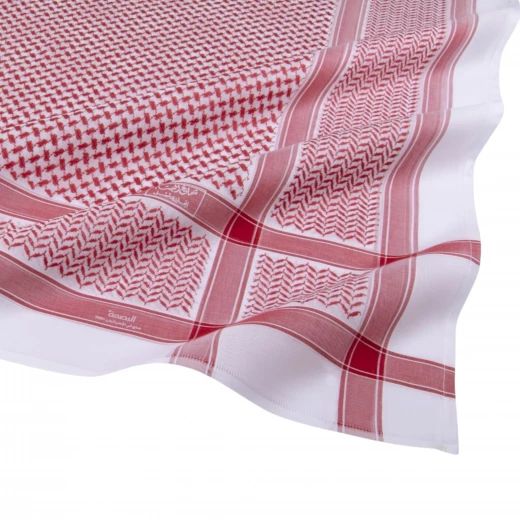 ALBASSAM Premium ALBASMA 27 Shemagh – 100% Pure Cotton Traditional Red & White Headscarf 50 ALBASSAM Premium ALBASMA 27 Shemagh – 100% Pure Cotton Traditional Red & White Headscarf 50