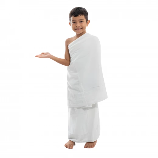 MIDRAZ Children’s Ihram Clothing Set (2 Pieces) – Soft Comfortable Cotton for Hajj & Umrah MIDRAZ Children’s Ihram Clothing Set (2 Pieces) – Soft Comfortable Cotton for Hajj & Umrah