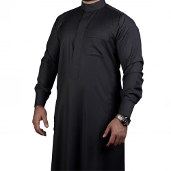 MIDRAZ Plain Grey Thobe, Size (XL) – Soft, Comfortable Fabric, Elegant Minimalist Design