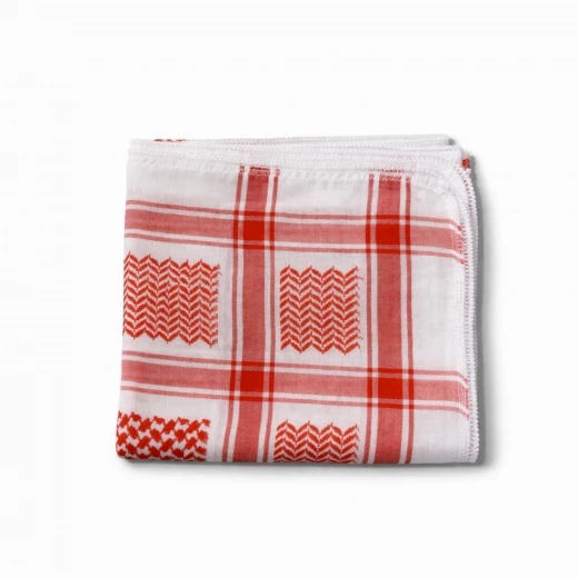 Midraz Red Fringed Shemagh with Soft Royal Fringe – Premium Comfort Midraz Red Fringed Shemagh with Soft Royal Fringe – Premium Comfort