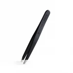Browgame Cosmetics Precision Slanted Tweezer Blackout for Eyebrow Hair Removal Professional Makeup Kit - Browgame cosmetics