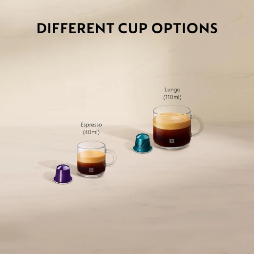 Nespresso Essenza Mini D30 Coffee Machine, Red | Includes Free Welcome Set of 7 Capsules  - Nespresso - Image 4