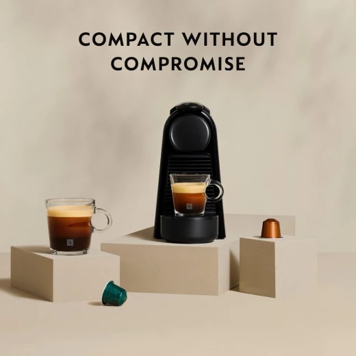 Nespresso Essenza Mini D30 Coffee Machine, Red | Includes Free Welcome Set of 7 Capsules  - Nespresso - Image 5