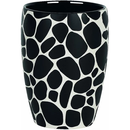 Spirella Darwin Pebble Tooth Mug Black Stone Design, Ceramic, Stylish & Durable, 10.5 x 7.5 cm, Modern Bathroom Cup Spirella Darwin Pebble Tooth Mug Black Stone Design, Ceramic, Stylish & Durable, 10.5 x 7.5 cm, Modern Bathroom Cup