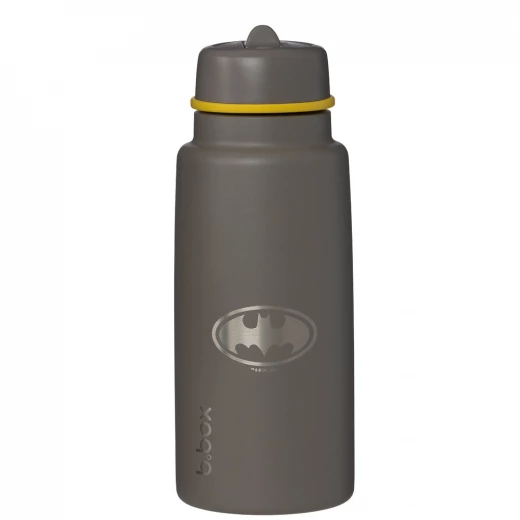 B.Box Thermo Bottle 1L, Batman Stainless Steel Water Bottle with Mouthpiece, Triple Layer Insulated Thermos, Leak-Proof Flip Top with Straw, BPA-Free, Keeps Drinks Cold for 46 Hours B.Box Thermo Bottle 1L, Batman Stainless Steel Water Bottle with Mouthpiece, Triple Layer Insulated Thermos, Leak-Proof Flip Top with Straw, BPA-Free, Keeps Drinks Cold for 46 Hours
