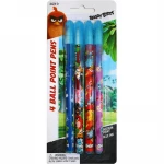 Inkology Angry Birds Pens Set of 4 - Fun School Supplies for Kids and Students - Inkology