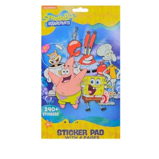 Inkology SpongeBob Sticker Pad - Fun School Supplies and Stickers for Kids Inkology SpongeBob Sticker Pad - Fun School Supplies and Stickers for Kids