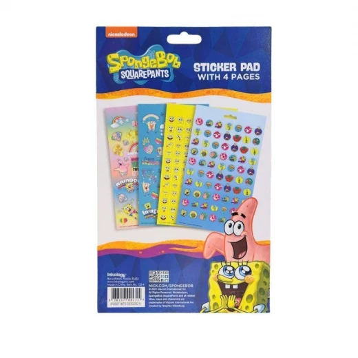 Inkology SpongeBob Sticker Pad - Fun School Supplies and Stickers for Kids - Inkology - Image 2