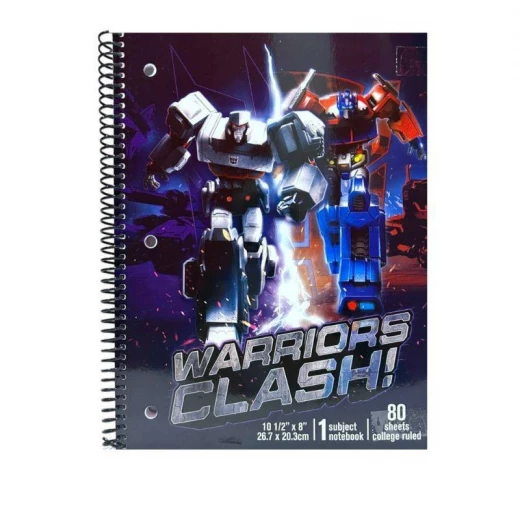 Inkology Transformers Spiral Notebook – 80 Sheets, Fun School Supplies for Boys and Kids Inkology Transformers Spiral Notebook – 80 Sheets, Fun School Supplies for Boys and Kids