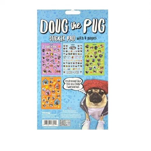 Inkology Doug the Pug Sticker Pad – Fun and Cute School Supplies for Kids and Dog Fans - Inkology - Image 2