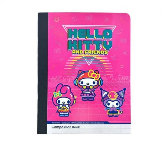 Inkology Hello Kitty Composition Book – 100 Sheets, School Notebook for Girls & Kids - Inkology - Image 2