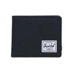 Herschel Two-Fold Black Wallet – Unisex – 3.5"(H) x 4.4"(W) x 0.75"(D)