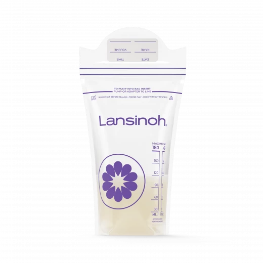 أكياس تخزين حليب الأم من لانسينوه 25 قطعة - آمنة ومريحة أكياس تخزين حليب الأم من لانسينوه 25 قطعة - آمنة ومريحة