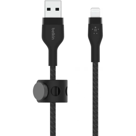 كابل Belkin BoostCharge Pro Flex بطول 10 أقدام مضفر Lightning لجهاز iPhone 14/13 - شحن سريع - بيلكين - Image 3