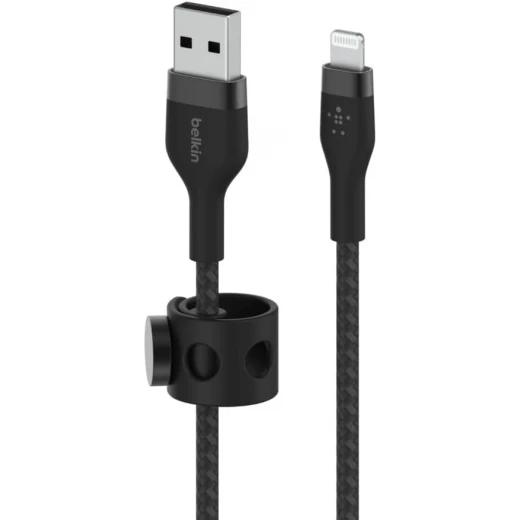 كابل Belkin BoostCharge Pro Flex بطول 10 أقدام مضفر Lightning لجهاز iPhone 14/13 - شحن سريع - بيلكين - Image 5