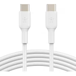 كيبل شحن سريع بيلكينUSB-C إلى USB-C (1 متر/3.3 قدم) - آيفون، جالاكسي، آيباد، والمزيد, أبيض - بيلكين