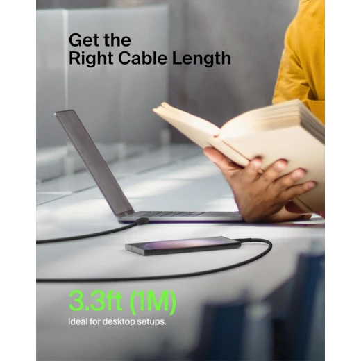 كيبل بيلكين BoostCharge USB-C إلى USB-C (1 متر/3.3 قدم) - شحن سريع ونقل بيانات لأجهزة iPhone و Samsung والمزيد - بيلكين - Image 2